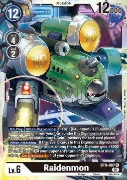 Raidenmon (BT9-067) - X Record (Rare) [BT-09-067]