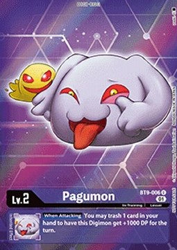 Pagumon (BT9-006) (V.2) - Promos: X Record (Alternative Art) [BT-09P-BT9-006]
