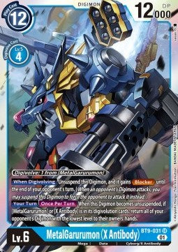 MetalGarurumon (X Antibody) (BT9-031) (V.1) - X Record (Super Rare) [BT-09-031]