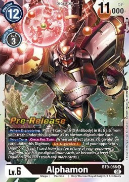 Alphamon (BT9-066) - Promos: X Record (Rare) [BT-09P-BT9-066]