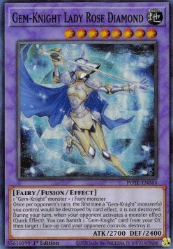 Gem-Knight Lady Rose Diamond - Power of the Elements (Super Rare) [POTE-044]
