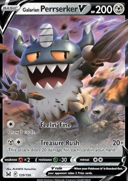 Galarian Perrserker V - Lost Origin (Ultra Rare) [LOR-129]