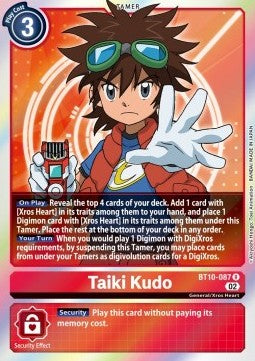 Taiki Kudo (BT10-087) - Xros Encounter (Rare) [BT-10-087]