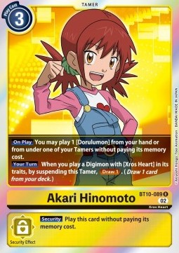Akari Hinomoto (BT10-089) - Xros Encounter (Rare) [BT-10-089]