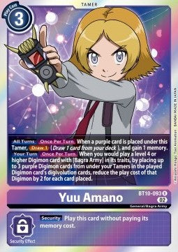 Yuu Amano (BT10-093) - Xros Encounter (Rare) [BT-10-093]