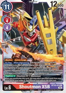 Shoutmon X5B (BT10-015) - Xros Encounter (Rare) [BT-10-015]