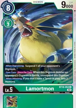 Lamortmon (BT10-054) - Xros Encounter (Rare) [BT-10-054]