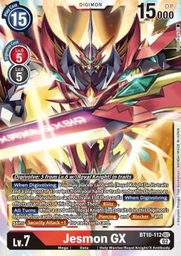 Jesmon GX (BT10-112) (V.1) - Xros Encounter (Secret Rare) [BT-10-112]