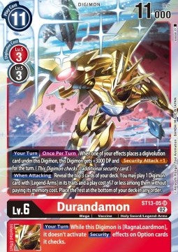 Durandamon (ST13-05) - Starter Deck: RagnaLoardmon (Super Rare) [ST-13-05]
