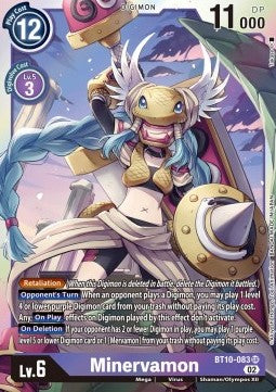 Minervamon (BT10-083) - Xros Encounter (Super Rare) [BT-10-083]