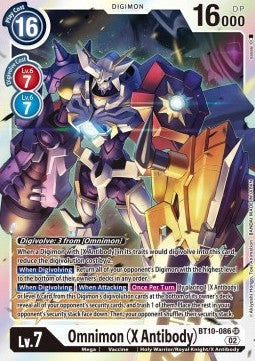 Omnimon (X Antibody) (BT10-086) (V.1) - Xros Encounter (Super Rare) [BT-10-086]