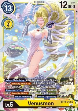 Venusmon (BT10-042) (V.1) - Xros Encounter (Super Rare) [BT-10-042]