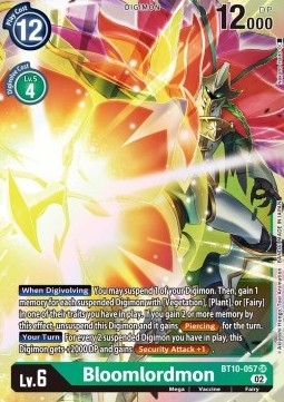 Bloomlordmon (BT10-057) (V.1) - Xros Encounter (Super Rare) [BT-10-057]