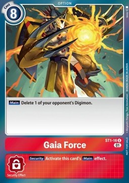 Gaia Force (ST1-16) - Promos: Xros Encounter (Alternative Art) [BT-10P-ST1-16]