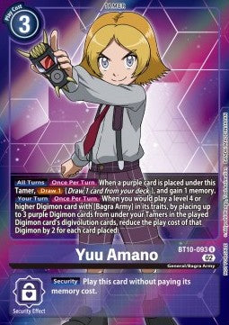 Yuu Amano (BT10-093) (V.2) - Promos: Xros Encounter (Alternative Art) [BT-10P-BT10-093]