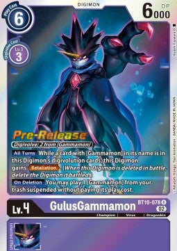GulusGammamon (BT10-078) - Promos: Xros Encounter (Rare) [BT-10P-BT10-078]