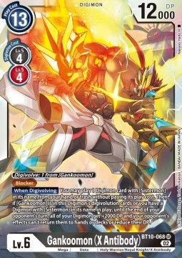 Gankoomon (X Antibody) (BT10-068) (V.1) - Xros Encounter (Super Rare) [BT-10-068]