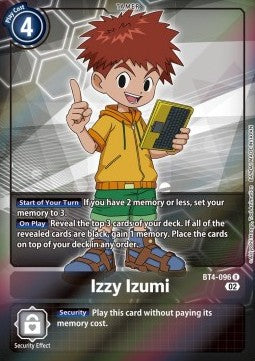 Izzy Izumi (BT4-096) - Promos: Starter Deck (Alternative Art) [SDP-BT4-096]