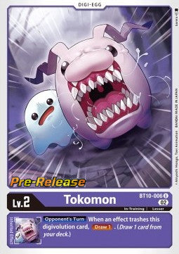 Tokomon (BT10-006) - Promos: Xros Encounter (Uncommon) [BT-10P-BT10-006]