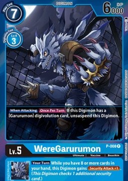 WereGarurumon (P-008) (V.5) - Promos (Alternative Art) [P-008]