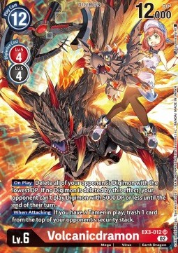 Volcanicdramon (EX3-012) (V.2) - Draconic Roar (Alternative Art) [EX-03-012]