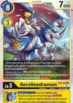 AeroVeedramon (EX3-033) - Draconic Roar (Rare) [EX-03-033]