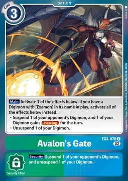 Avalon's Gate (EX3-070) - Draconic Roar (Rare) [EX-03-070]