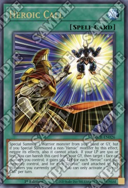 Heroic Call - Battles of Legend: Crystal Revenge (Ultra Rare) [BLCR-026]