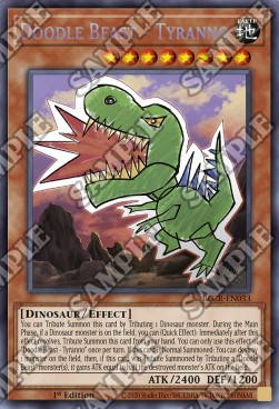Doodle Beast - Tyranno - Battles of Legend: Crystal Revenge (Secret Rare) [BLCR-033]