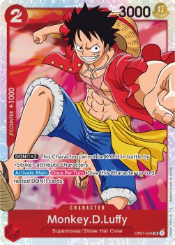 Monkey.D.Luffy (OP01-024) (V.1) - Romance Dawn (Super Rare) [OP01-024]