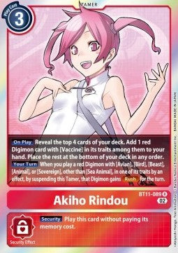 Akiho Rindou (BT11-089) (V.1) - Dimensional Phase (Rare) [BT-11-089]