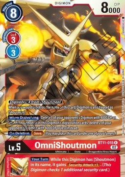 OmniShoutmon (BT11-015) - Dimensional Phase (Rare) [BT-11-015]