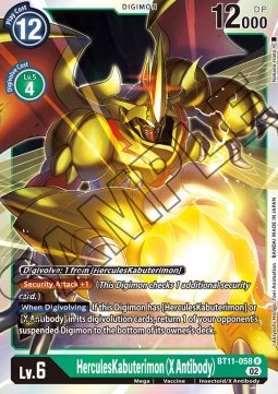 HerculesKabuterimon (X Antibody) (BT11-058) - Dimensional Phase (Rare) [BT-11-058]