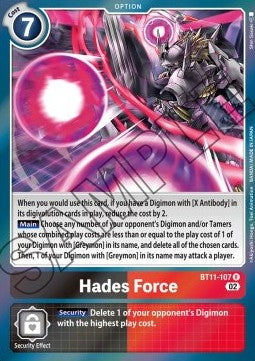 Hades Force (BT11-107) - Dimensional Phase (Rare) [BT-11-107]