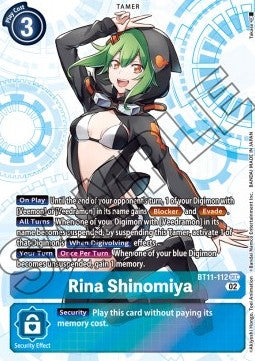 Rina Shinomiya (BT11-112) (V.1) - Dimensional Phase (Secret Rare) [BT-11-112]