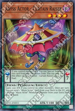 Abyss Actor - Curtain Raiser - OTS Tournament Pack 21 (Common) [OP21-015]