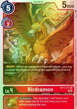 Birdramon (BT11-011) (V.2) - Dimensional Phase (Uncommon) [BT-11-011]