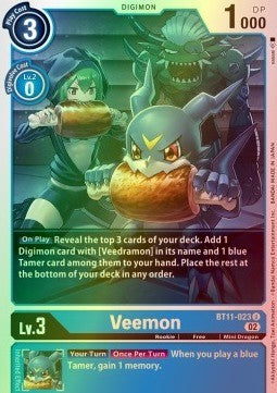 Veemon (BT11-023) (V.2) - Dimensional Phase (Uncommon) [BT-11-023]