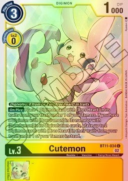 Cutemon (BT11-034) (V.2) - Dimensional Phase (Common) [BT-11-034]