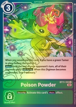 Poison Powder (BT11-103) (V.2) - Dimensional Phase (Uncommon) [BT-11-103]
