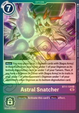 Astral Snatcher (BT11-109) (V.2) - Dimensional Phase (Uncommon) [BT-11-109]