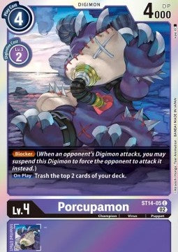 Porcupamon (ST14-05) - Advance Deck: Beelzemon (Common) [ST-14-005]