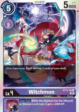 Witchmon (ST14-06) - Advance Deck: Beelzemon (Uncommon) [ST-14-006]