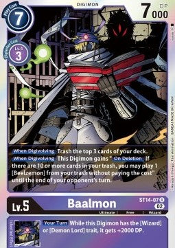 Baalmon (ST14-07) - Advance Deck: Beelzemon (Rare) [ST-14-007]