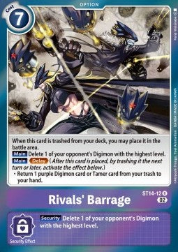 Rivals' Barrage (ST14-12) - Advance Deck: Beelzemon (Rare) [ST-14-012]