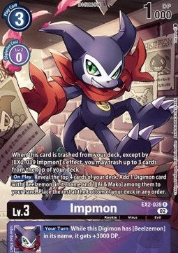Impmon (EX2-039) - Advance Deck: Beelzemon (Alternative Art) [ST-14-EX2-039]