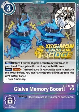 Glaive Memory Boost! (BT6-107) - Judge Promos (Common) [JP-BT6-107]