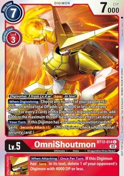 OmniShoutmon (BT12-014) - Promos: Across Time (Common) [BT-12P-BT12-014]