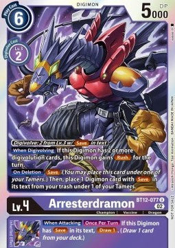 Arresterdramon (BT12-077) (V.2) - Promos: Across Time (Uncommon) [BT-12P-BT12-077]