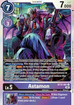 Astamon (BT12-081) (V.2) - Promos: Across Time (Uncommon) [BT-12P-BT12-081]